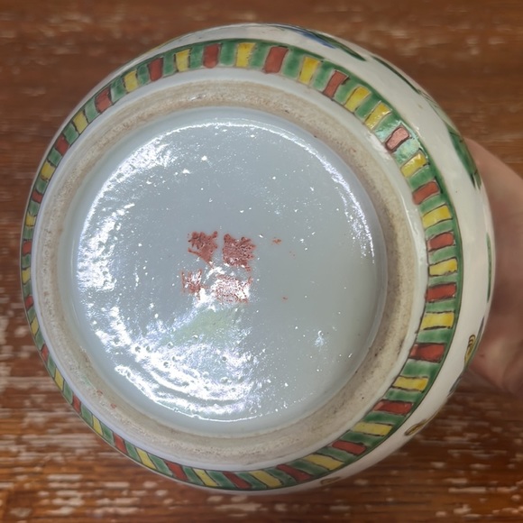 Asian Hand Painted Jar - Picture 3 of 5